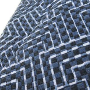 GIORGIO ARMANI ネクタイ レギュラー シルク 絹 総柄 スクエア サテン 青 ブルー 紺 ネイビー /CK26 GY18