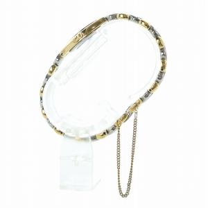 SEIKO エクセリーヌ exceline 腕時計 ウォッチ クォーツ ロゴ 白文字盤 シルバー色 ゴールド色 1E20-5a60