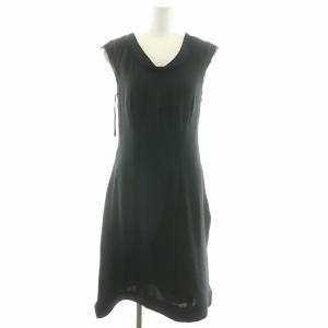 ワンピース ロング ノースリーブ シアー 黒 ブラック GY18 /MW