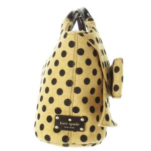 kate spade new york PILGRIM HILL TATE トートバッグ ハンドバッグ フェルト ドット リボン ベージュ PXRU3760