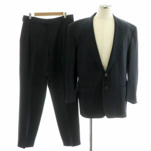 セットアップ 上下 2点セット ウール ジャケット シングル 2B スラックス トラウザーズ ツータック