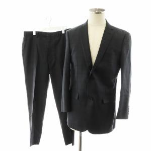 スーツ セットアップ 上下 テーラードジャケット パンツ スラックス チェック柄 94-78-175 グレー