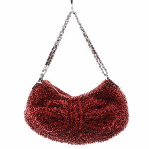 【週末価格】【美品】アンテプリマ風　ワイヤーバッグ ハンドバッグ ワンショルダーバッグ ワイヤーバッグ チェーン