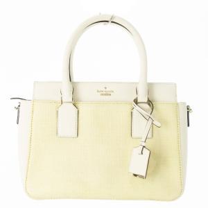 キャメロンストリート ハンドバッグ 2way ショルダーバッグ レザー 切替 ロゴ 白 ホワイト /AO4