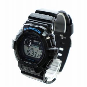 CASIO G-SHOCK G-LIDE 腕時計 ウォッチ 電波ソーラー デジタル デイト カレンダー付き ロゴ 黒 ブラック GWX-8900-1JF