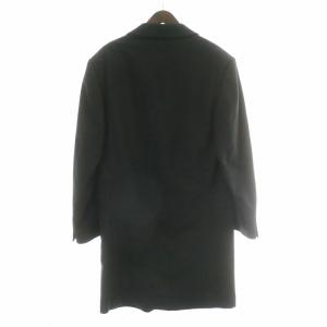 GIANNI VERSACE ヴィンテージ チェスターコート カシミア100% 50 ブラック