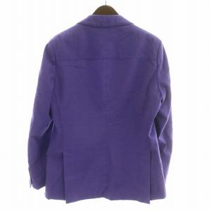 ETRO テーラードジャケット 2B 背抜き 裏地ペイズリー柄 52  パープル