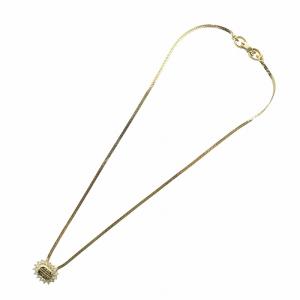 GIVENCHY ネックレス アクセサリー ペンダント ラインストーン 4Gロゴ 刻印 ゴールド色 GY18 /MQ