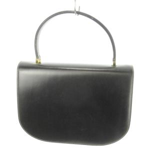a.testoni ハンドバッグ ワンハンドル レザー ゴールド金具 ロゴ 黒 ブラック /MN8 GY17