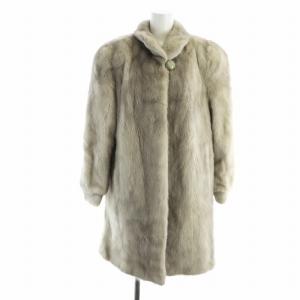 銀サガ 毛皮コート サファイアミンクファー F グレー
