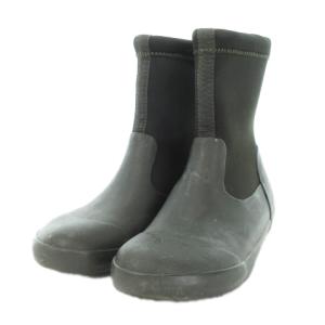 レインブーツ 長靴 ネオプレーン ラバー ロゴ 35 22.5cm 黒 ブラック 46352-008 /MN5