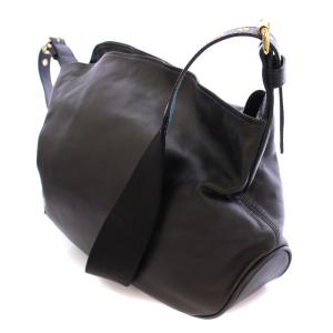 A.D.M.J. ショルダーバッグ レザー ブラック
