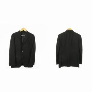 TAKEO KIKUCHI シングルスーツ セットアップ 3ピース テーラードジャケット 背抜き ベスト スラックスパンツ ストライプ