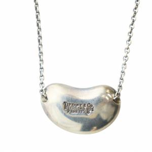TIFFANY&Co. ビーン ネックレス アクセサリー ペンダント Silver925 ロゴ シルバー色 GY18 /MQ OH