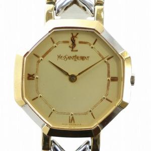 ジャンク品 オクタゴン 腕時計 ウォッチ クォーツ ローマン ロゴ ゴールド色 シルバー色 4620-E62143