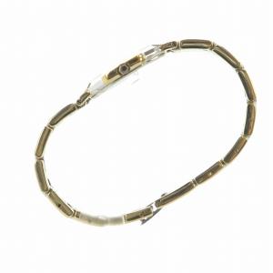 YVES SAINT LAURENT ジャンク品 オクタゴン 腕時計 ウォッチ クォーツ ローマン ロゴ ゴールド色 シルバー色 4620-E62143