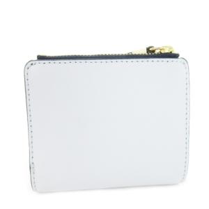 TORY BURCH ロビンソン カラーブロック ミニ ウォレット 二つ折り 財布 小銭入れあり 配色 青 ブルー /CK28