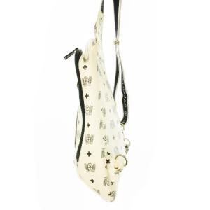 CASTELBAJAC ボディバッグ ショルダーバッグ PVC ロゴ 総柄 白 アイボリー /CK4 GY18