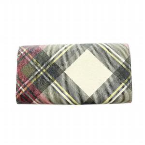 Vivienne Westwood 長財布 PVC ダービー タータンチェック マルチカラー