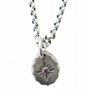 ネックレス アクセサリー ペンダント ロゴ ラインストーン Silver925 シルバー色 GY18 /MQ