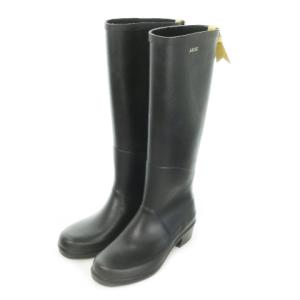 AIGLE 長靴 レインシューズ ロング ワンポイント ロゴ 36 23cm 黒 ブラック /AO5 GY18