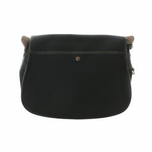 HUNTING WORLD サファリ ショルダー バッグ 斜め掛け キャンバス レザー ロゴ 黒 ブラック GY18 /MQ