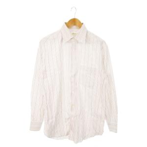 シャツ ワイシャツ Yシャツ 隠しボタンダウン 長袖 ストライプ 4 L マルチカラー /MN1 GY17