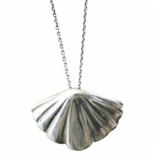 ネックレス アクセサリー ペンダント シェル ロゴ Silver925 シルバー色 GY18 /MQ OH