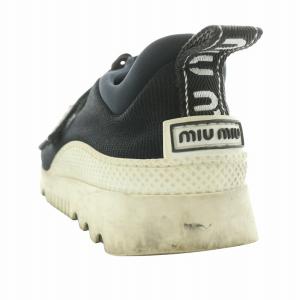 miumiu ブラック MAGLIA ニット スニーカー シューズ 靴 37 23.5cm 黒 ブラック /MW GY18