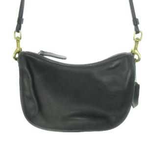 オールドコーチ ヴィンテージ 0663 227 USA製 ショルダーバッグ ミニ レザー 本革 紺 ネイビー