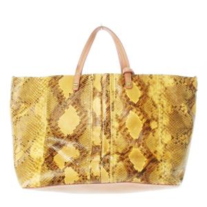 ハンドバッグ 2way ショルダーバッグ レザー パイソン 切替 ポーチ付き ピンク /CK9 GY18