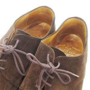 SCOTCH GRAIN SCOTCHGRAIN HIROKAWA ビジネスシューズ Uチップ スエード レースアップ 外羽根 25cm 茶 ブラウン /MN11