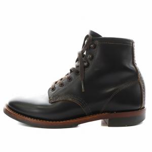 ベックマン フラットボックス ショートブーツ UK6 ブラック