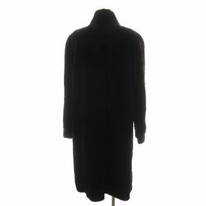 SAGA MINK 銀サガ ファーコート 毛皮コート ロング丈 シェアードミンク アウター F 黒 ブラック /AN18 GY18