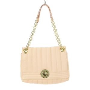 Evangeline ショルダーバッグ レザー 革 チェーンストラップ キルティング ゴールド金具 ピンク