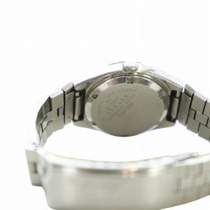 SEIKO ジャンク品 腕時計 ウォッチ クォーツ カレンダー付き デイト 緑文字盤 カットガラス シルバー色 2623-0010