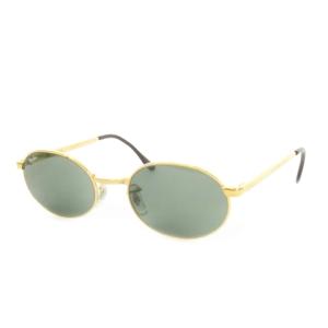 B＆L サングラス 眼鏡 オーバル メタルフレーム スモークレンズ ロゴ  ゴールドカラー グリーンカラー