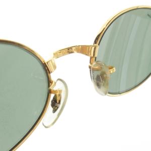 Ray-Ban B＆L サングラス 眼鏡 オーバル メタルフレーム スモークレンズ ロゴ  ゴールドカラー グリーンカラー