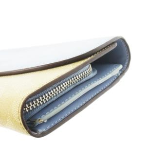 送料無料 コーチ COACH 長財布 二つ折り シグネチャー PVC ポーチ付 茶 ブラウン系 ベージュ系 レディース