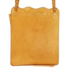 ショルダーバッグ ロングハンドル レザー ロゴ型押し 茶 ブラウン キャメル /AH6 GY18