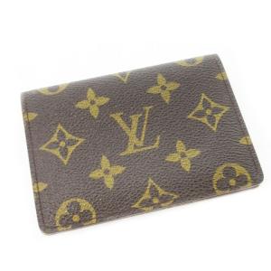 モノグラム ポルト2カルト ヴェルティカル パスケース 定期入れ カードケース M60533 茶 ブラウン