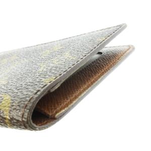LOUIS VUITTON モノグラム ポルト2カルト ヴェルティカル パスケース 定期入れ カードケース M60533 茶 ブラウン