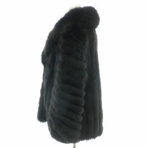 SAGA FOX 銀サガ ファーコート フォックス 11号 ブラック