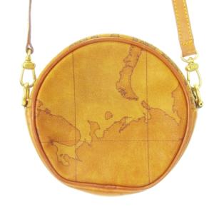 PRIMA CLASSE PRIMACLASSE ショルダーバッグ ミニ PVC レザー 革 地図柄 総柄 茶 ブラウン /AH1 GY11