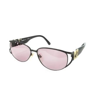 サングラス 眼鏡 ウェリントン セルフレーム UV ロゴ  黒 ブラック パープルカラー 31-5702