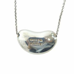 TIFFANY&Co. ビーン ネックレス アクセサリー ペンダント ロゴ Silver925 シルバー色 GY17 /MQ OH