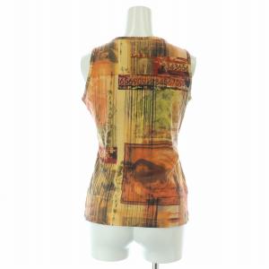 Jean Paul GAULTIER FEMME タンクトップ 日本製 40 オレンジ イエロー