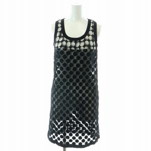 MAILE White Polka Dot Mesh Dress