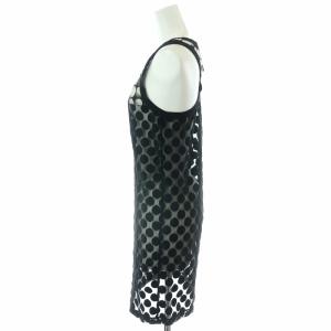 Jean Paul GAULTIER MAILE White Polka Dot Mesh Dress