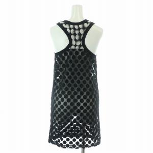 Jean Paul GAULTIER MAILE White Polka Dot Mesh Dress